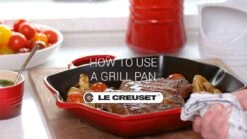 Le Creuset 9.5" Square Signature Enameled Cast Iron Grill Pan | Caribbean Blue -Kitchen Supplies maxresdefault 6 72