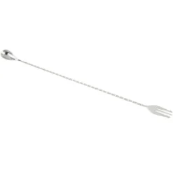 Mercer Barfly 19.6" Bar Spoon With Fork | Stainless Steel