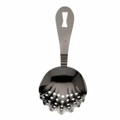 Mercer Barfly Scalloped Julep Strainer | Gun Metal Black