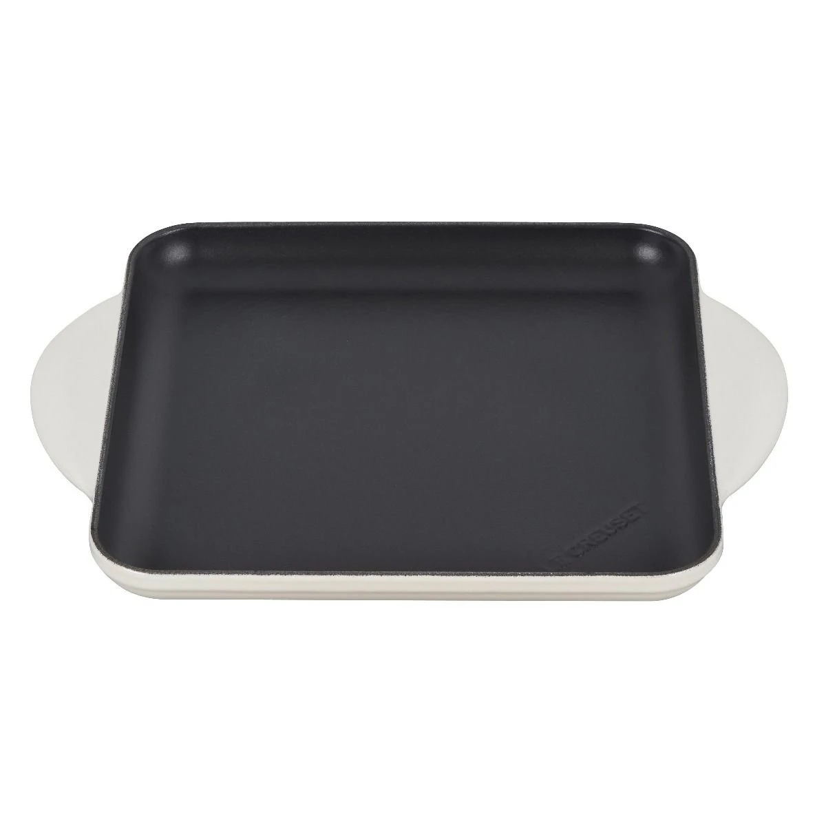 Le Creuset 9.5" Square Signature Enameled Cast Iron Griddle Pan | Meringue White 1 Le Creuset 9.5" Square Signature Enameled Cast Iron Griddle Pan | Meringue White