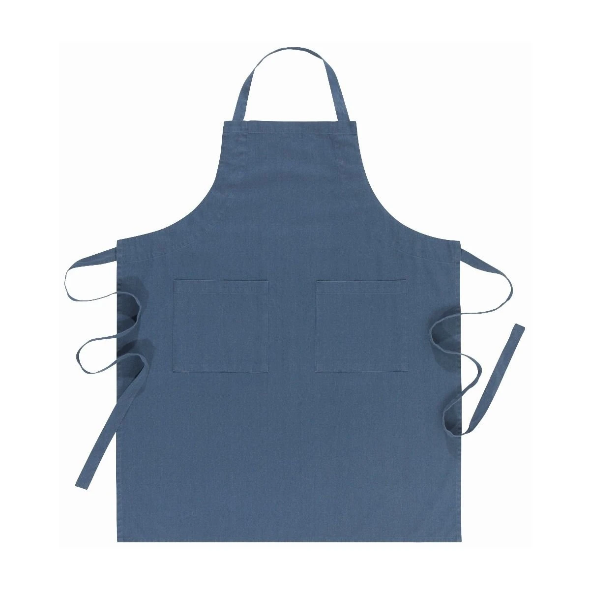Danica Heirloom 28" X 36" Stonewash Apron | Midnight Blue 2 Danica Heirloom 28" X 36" Stonewash Apron | Midnight Blue - Image 2