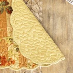 April Cornell Sonata Stripe Quilted Placemat (Set Of 4) | Gold -Kitchen Supplies mpqsonq gold april cornell place 1