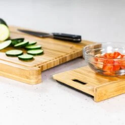 NutriMill Small Cutting Board & Scale -Kitchen Supplies nm cutting board lifestyle 2