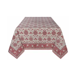 Danica Heirloom 60" X 90" Block Print Tablecloth | Passionflower