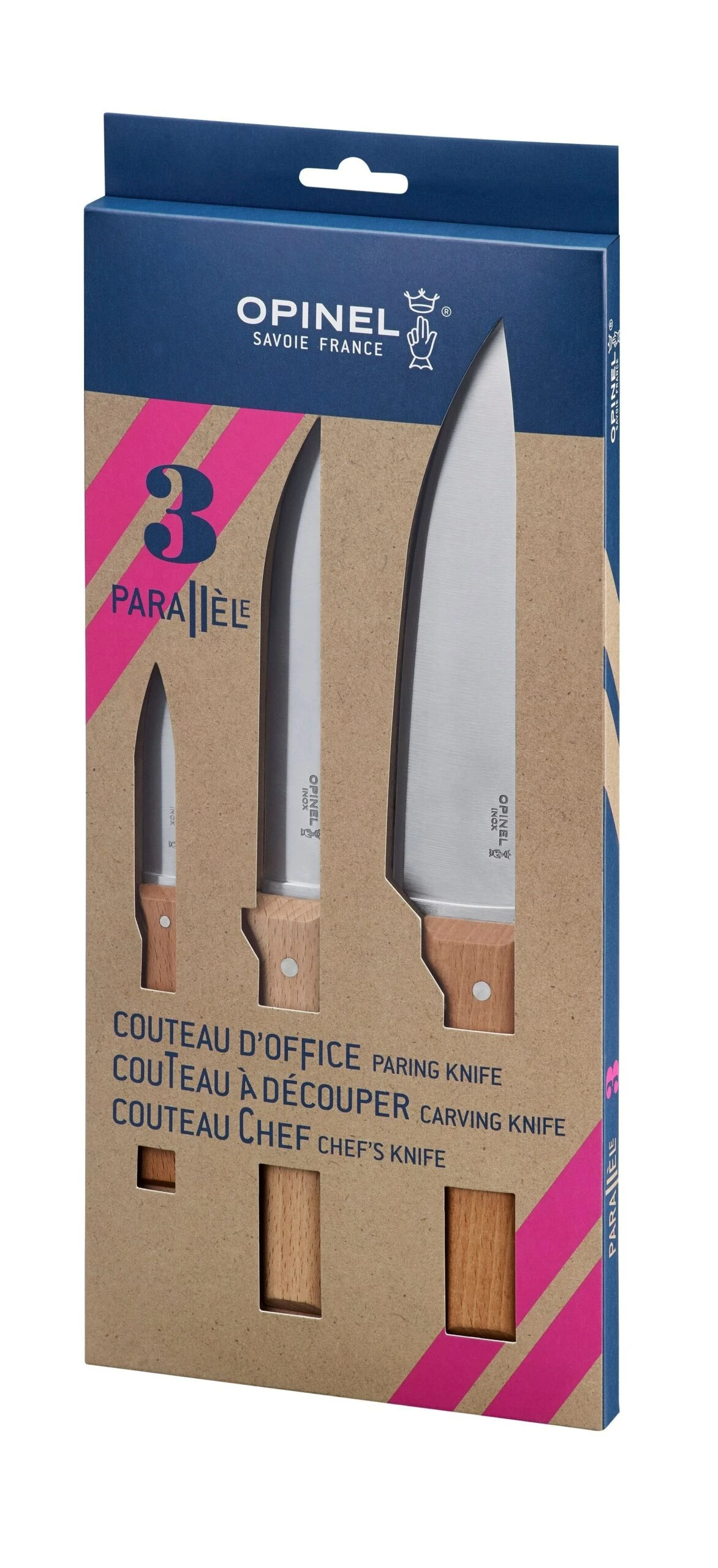 Opinel Trio Box Knife Set 1 Opinel Trio Box Knife Set
