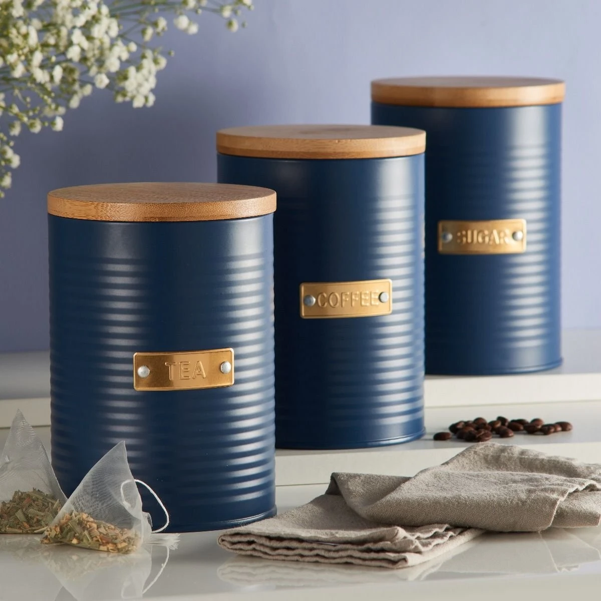 Typhoon Otto 1.5-Quart Coffee Canister | Navy 2 Typhoon Otto 1.5-Quart Coffee Canister | Navy - Image 2