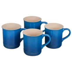 Le Creuset 14oz Mugs (Set Of 4) | Marseille Blue