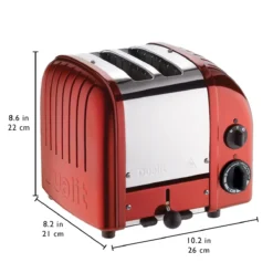 Dualit NewGen Classic 2-Slice Toaster | Candy Apple Red -Kitchen Supplies red5