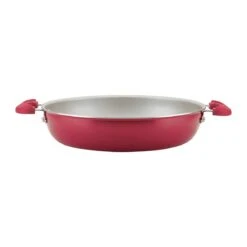 Rachael Ray 8-Piece Enameled Stacking Cookware Set | Red Shimmer -Kitchen Supplies redshim6
