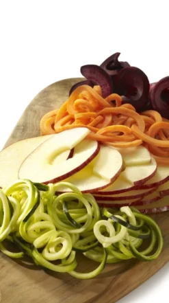 KitchenAid Refurbished Spiralizer With Peel, Core, & Slice Attachment 8 KitchenAid Refurbished Spiralizer With Peel, Core, & Slice Attachment -Kitchen Supplies refurbished kitchenaid spiralizer with peel core slice attachment spiralizes fruits vegetables