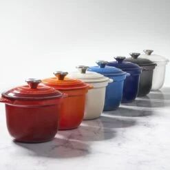 Le Creuset Cast Iron Rice Pot | Cerise/Cherry Red -Kitchen Supplies ricepot 1