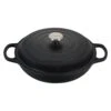 Le Creuset 3.5 Qt. Signature Enameled Cast Iron Braiser With Stainless Steel Knob | Licorice