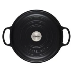 Le Creuset 3.5 Qt. Signature Enameled Cast Iron Braiser With Stainless Steel Knob | Licorice -Kitchen Supplies rs11710 ls2532 3020ss 3 lpr