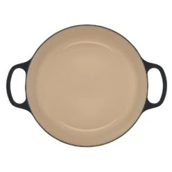 Le Creuset 3.5 Qt. Signature Enameled Cast Iron Braiser With Stainless Steel Knob | Licorice -Kitchen Supplies rs11711 ls2532 3020ss 4 lpr