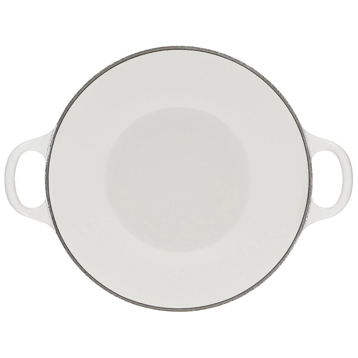 Le Creuset L'Amour 2.75 Qt. Enameled Cast Iron Soup Pot With Gold Knob & Heart Applique | White 4 Le Creuset L'Amour 2.75 Qt. Enameled Cast Iron Soup Pot With Gold Knob & Heart Applique | White - Image 4