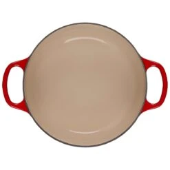 Le Creuset 3.5 Qt. Round Signature Dutch Oven With Stainless Steel Heart Knob | Cerise/Cherry Red -Kitchen Supplies rs13485 ls2501 2267ssh 4