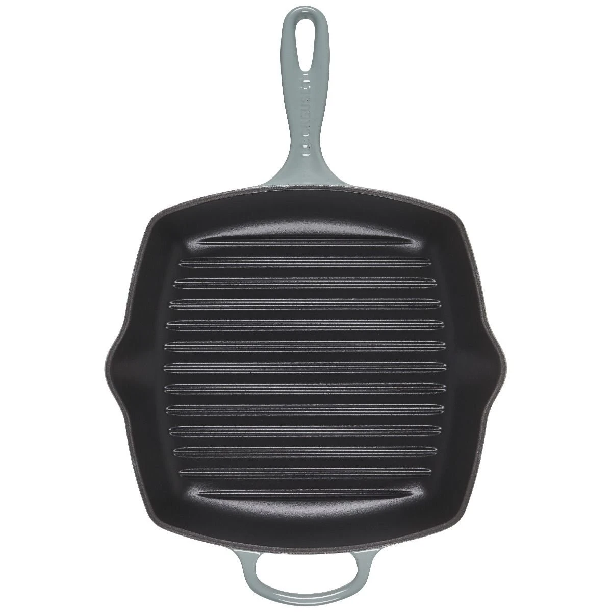 Le Creuset 10.25" Signature Square Grill Skillet | Sea Salt 2 Le Creuset 10.25" Signature Square Grill Skillet | Sea Salt - Image 2