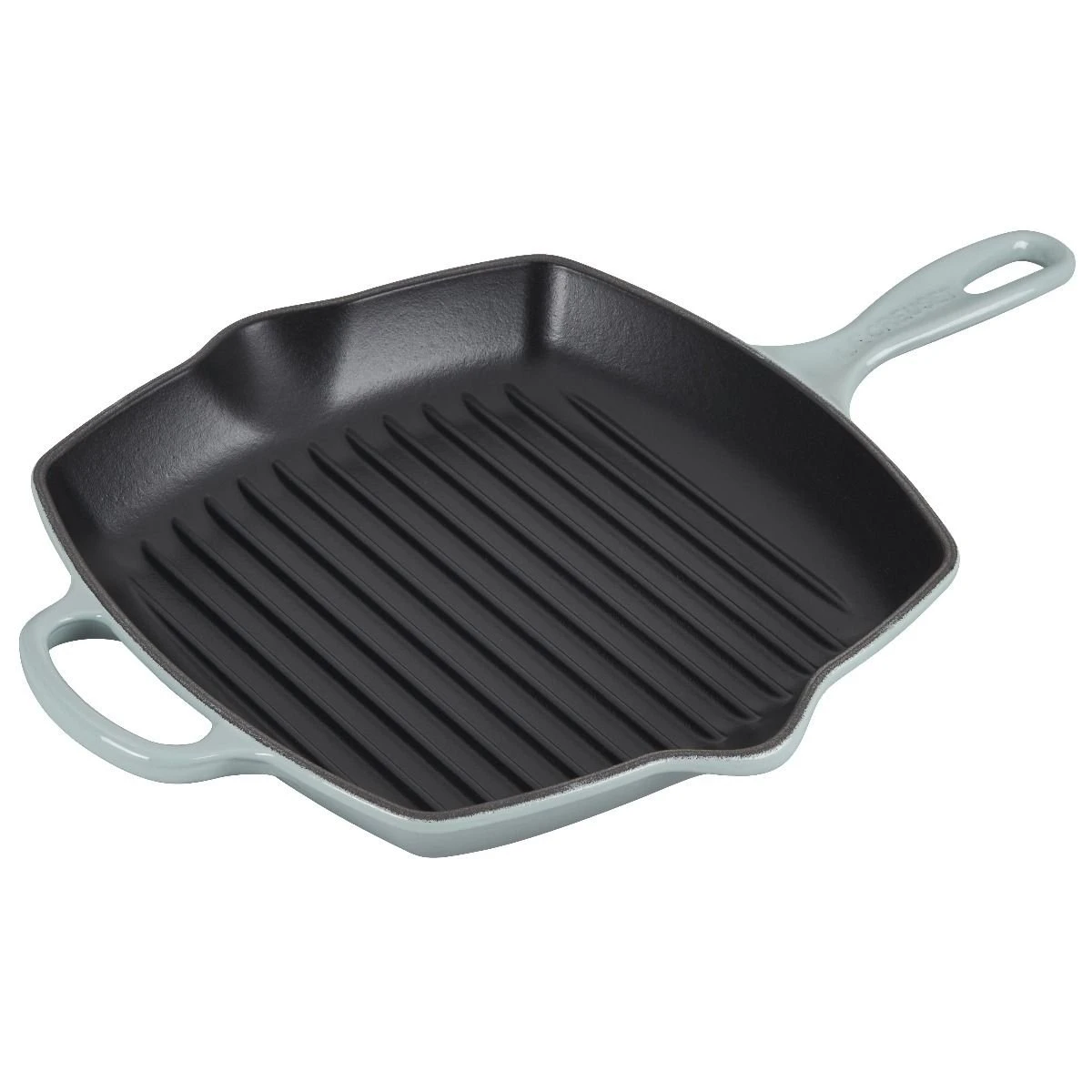 Le Creuset 10.25" Signature Square Grill Skillet | Sea Salt 1 Le Creuset 10.25" Signature Square Grill Skillet | Sea Salt