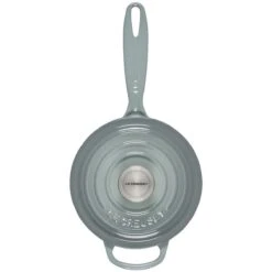 Le Creuset 1.75 Qt. Signature Enameled Cast Iron Saucepan With Stainless Steel Knob | Sea Salt -Kitchen Supplies rs14338 ls2518 1617ss 3 1
