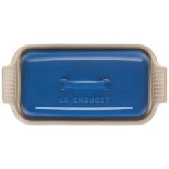 Le Creuset Heritage Butter Dish | Marseille Blue -Kitchen Supplies rs15842 h butterdish mars 3 lpr