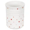 Le Creuset L'Amour 1 Qt. Utensil Crock With Heart Applique | White