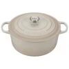 Le Creuset 9 Qt. Round Signature Dutch Oven With Stainless Steel Knob | Meringue White