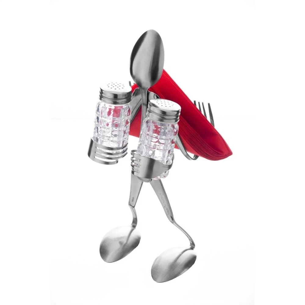 Forked Up Art Spoon Table Topper - Shaker And Napkin Holder 2 Forked Up Art Spoon Table Topper - Shaker And Napkin Holder - Image 2