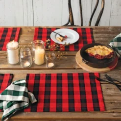 Now Designs By Danica Second Spin 13" X 20" Placemats (Set Of 4) | Buffalo Check 5 Now Designs By Danica Second Spin 13" X 20" Placemats (Set Of 4) | Buffalo Check -Kitchen Supplies s7k56bbmxrkwkaany1vg