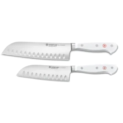 Wusthof Classic White 2-Piece Santoku Set