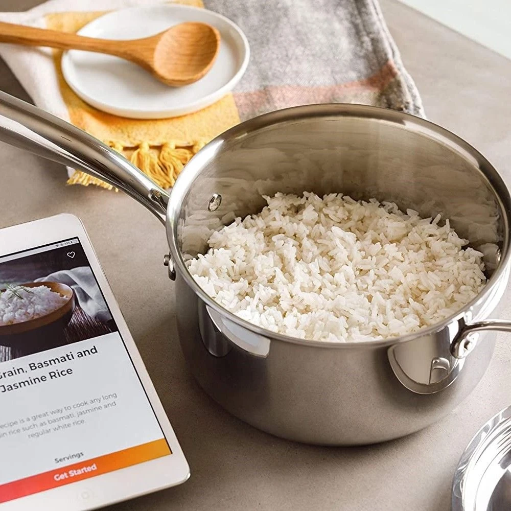 Hestan Cue 3.5 Qt. Smart Sauce Pot | Stainless Steel 4 Hestan Cue 3.5 Qt. Smart Sauce Pot | Stainless Steel - Image 4