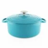 Chantal 3 Qt. Round Cast Iron Dutch Oven | Sea Blue