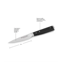 KitchenAid Gourmet Forged 3.5" Paring Knife With Sheath | Serrated 6 KitchenAid Gourmet Forged 3.5" Paring Knife With Sheath | Serrated -Kitchen Supplies serrated dimensions