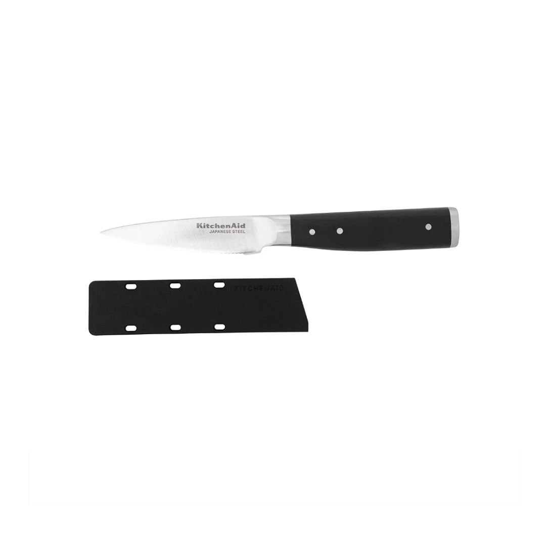 KitchenAid Gourmet Forged 3.5" Paring Knife With Sheath | Serrated 2 KitchenAid Gourmet Forged 3.5" Paring Knife With Sheath | Serrated - Image 2