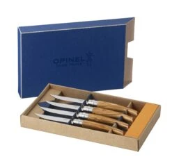 Opinel Olive Wood Handle Set Of 4 Steak Knives