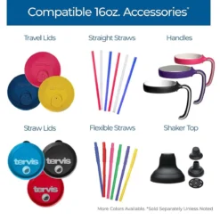 Tervis® 16oz Double-Walled Insulated Tumbler With Lid | Fiesta® Stripes - Lapis 8 Tervis® 16oz Double-Walled Insulated Tumbler With Lid | Fiesta® Stripes - Lapis -Kitchen Supplies skulltumbler4 1 3