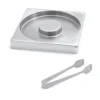 Swissmar Glass Rimmer With Garnish Tongs