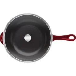 Staub 2.9 Qt Cast Iron Daily Pan | Grenadine -Kitchen Supplies staub cast iron daily pan grenadine 1