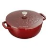 Staub 3.75 Qt Essential French Oven With Lilly Lid | Grenadine
