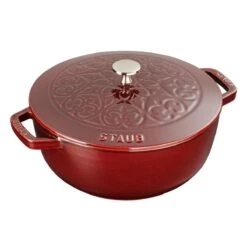 Staub 3.75 Qt Essential French Oven With Lilly Lid | Grenadine