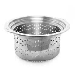 Chantal Induction 21 Stock Pot With Pasta/Steamer Insert + Glass Lid | 8 Qt. -Kitchen Supplies steamer1 1
