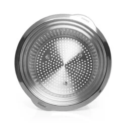 Chantal Induction 21 Stock Pot With Pasta/Steamer Insert + Glass Lid | 8 Qt. -Kitchen Supplies steamer2 1