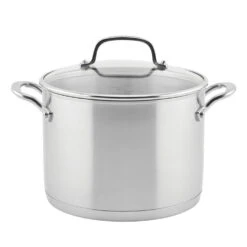 KitchenAid Stainless Steel 3-Ply Base Stockpot With Lid | 8 Qt.