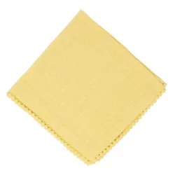 Mahogany USA Solid 18" X 18" Lace Napkin | Yellow