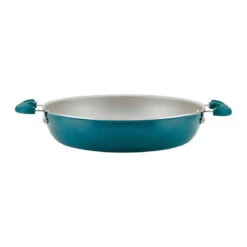 Rachael Ray 8-Piece Enameled Stacking Cookware Set | Teal Shimmer -Kitchen Supplies teal11