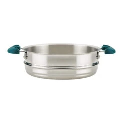 Rachael Ray 8-Piece Enameled Stacking Cookware Set | Teal Shimmer -Kitchen Supplies teal12