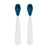 OXO Tot Feeding Spoon Set With Soft Silicone | Navy