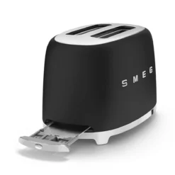 SMEG 2-Slice Toaster | Matte Black -Kitchen Supplies tsf01blmus 11