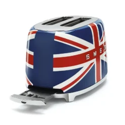 SMEG 2-Slice Toaster | Union Jack -Kitchen Supplies tsf01ujus smeg union jack toaster with removable crumb tray