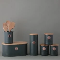 Typhoon Living Collection 1-Quart Tea Canister | Green 5 Typhoon Living Collection 1-Quart Tea Canister | Green -Kitchen Supplies typhoon living green range 2 1