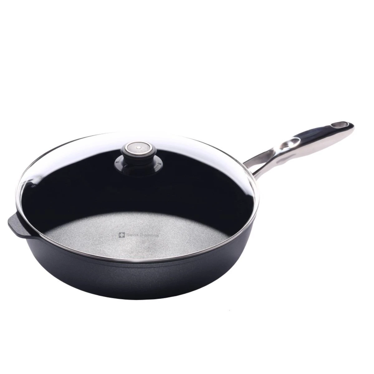 Swiss Diamond | HD Sauté Pan With Lid & Stainless Steel Handle - 12.5" (5.8 Qt.) 1 Swiss Diamond | HD Sauté Pan With Lid & Stainless Steel Handle - 12.5" (5.8 Qt.)